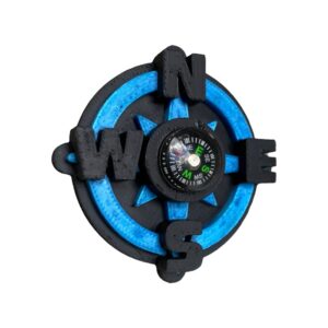 Arganel Bússola Preto c/azul - 3D