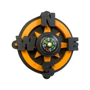 Arganel Bússola Preto c/laranja - 3D