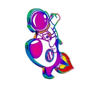 Pin Astronauta no Foguete - DBV