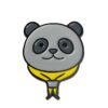 Pin Panda com Lenço - DBV