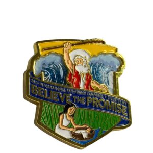 Pin Glitter Believe The Promise