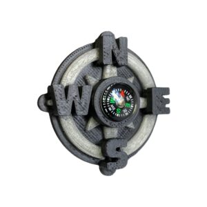 Arganel Bússola Preto c/ cinza - 3D